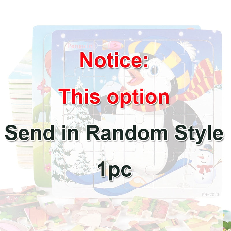 Wooden Puzzle Children Baby Educational Learning Toys