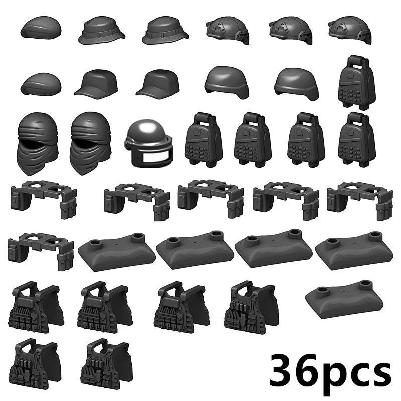 Military Weapons Accessories Blocks Toys