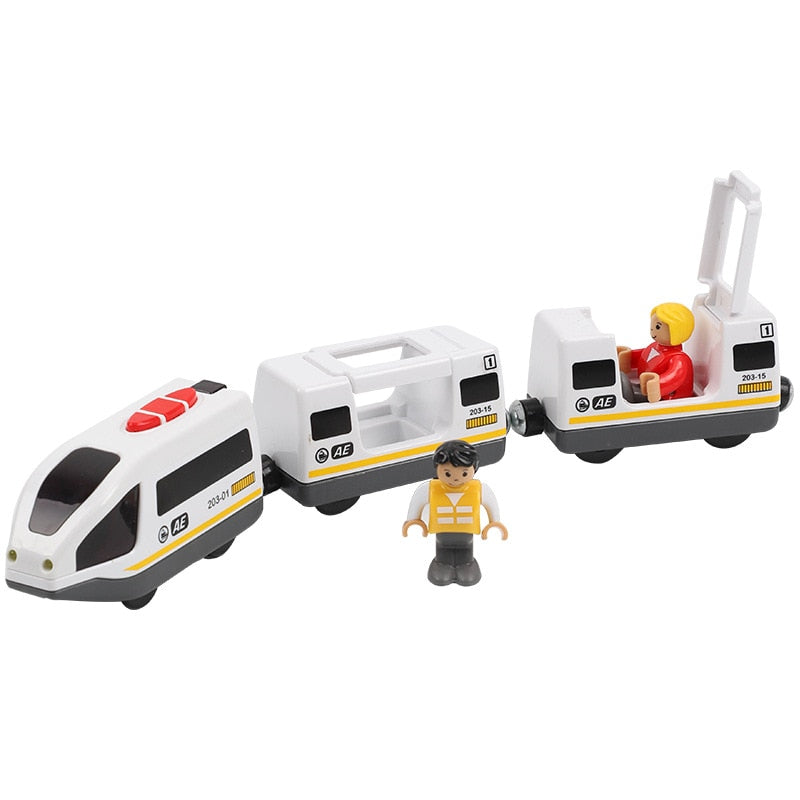 Kids RC Electric Train Set Locomotive Magnetic Train