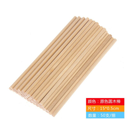 Colorful Hand Crafts DIY Wooden Sticks Popsicle