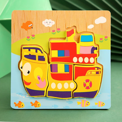 Baby High Quality 3D Wooden Puzzles