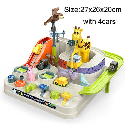 Electric Track Parking Building Car Toy Racing