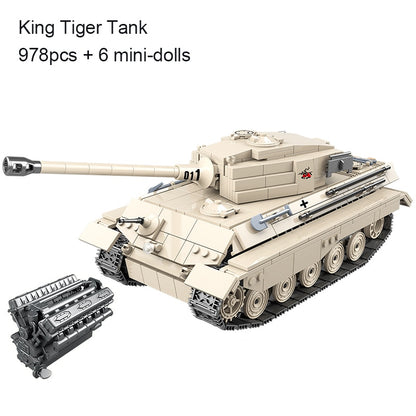 Tank Soldier Police Building Blocks Toys