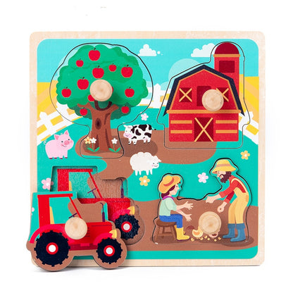 Montessori Games Baby Wooden Toys Child Puzzle