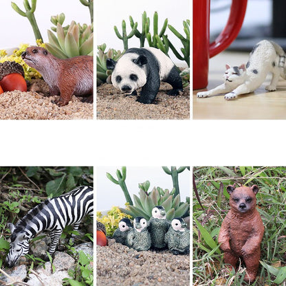 DIY Wild Jungle Zoo Animal Models