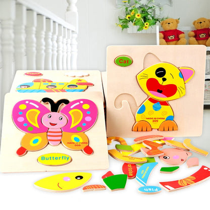 Kids 3D Puzzles Jigsaw Wooden Toys