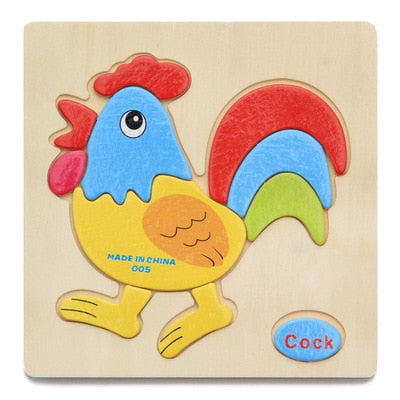 Kids 3D Puzzles Jigsaw Wooden Toys