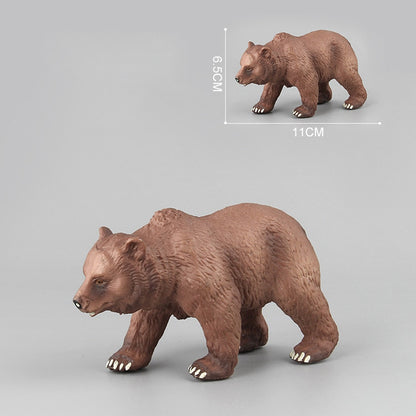 Simulation Wild Life Bears Toys Children