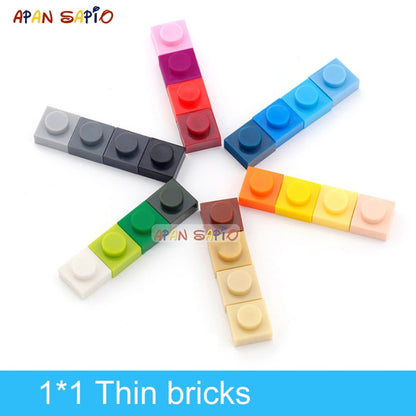 300pieces DIY Building Blocks Thin Figures Bricks