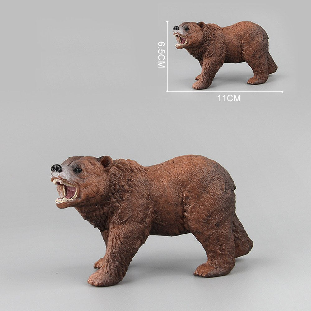 Simulation Wild Life Bears Toys Children