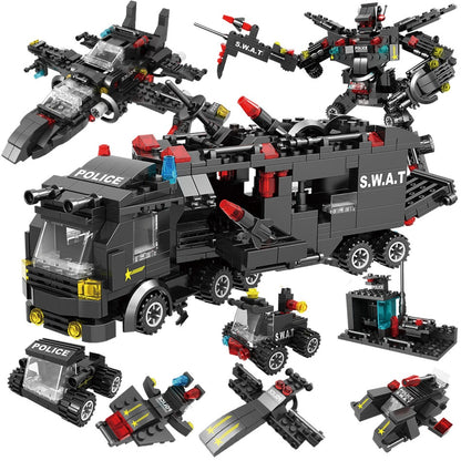 City Police Station Car Building Blocks