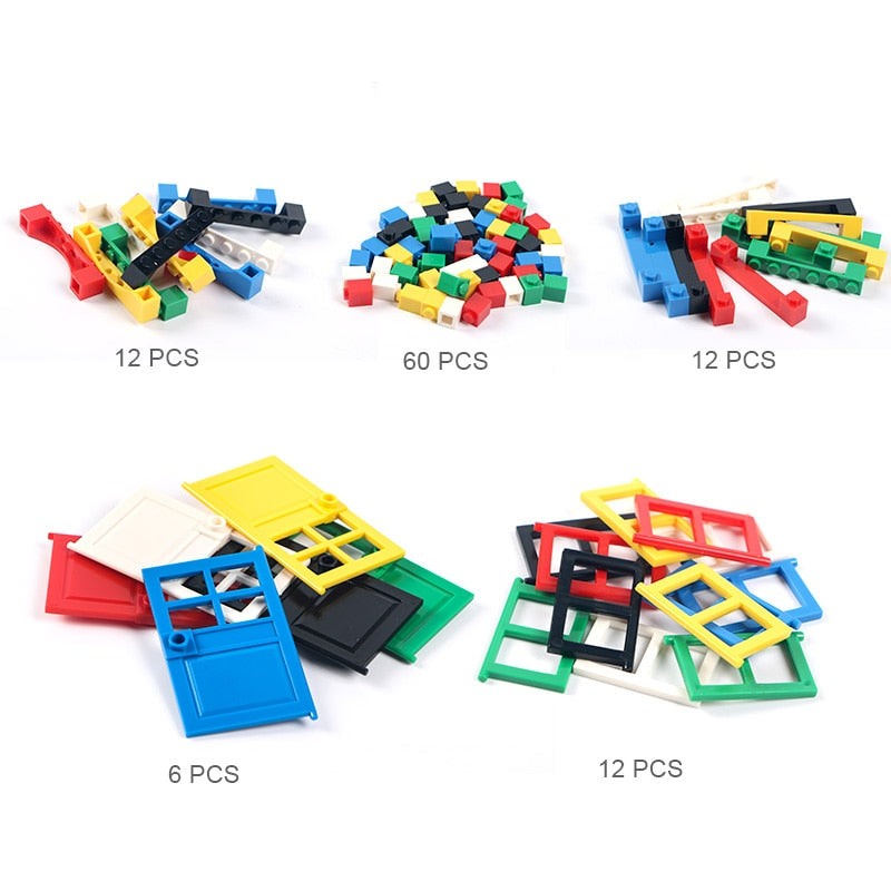 Door & Window Brick DIY House Building Blocks