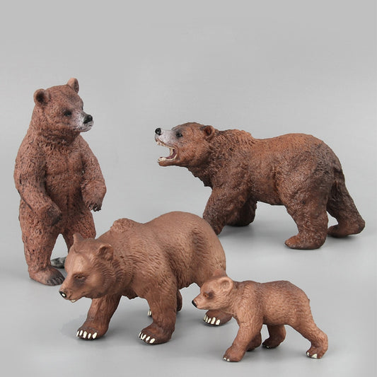 Simulation Wild Life Bears Toys Children