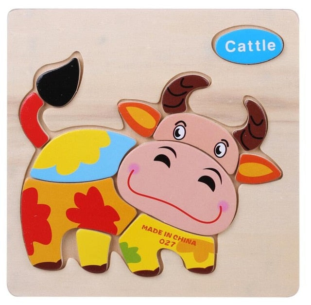 Kids 3D Puzzles Jigsaw Wooden Toys