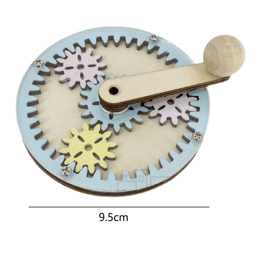 Children Busy Board Kids Montessori Hand Crank Gear