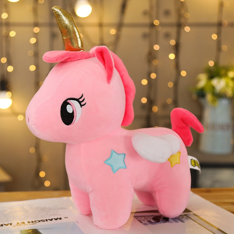 Soft Unicorn Plush Toy Baby Kids Appease Sleeping Pillow