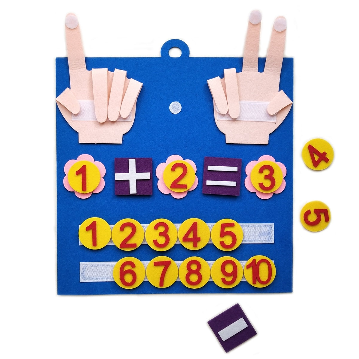 Felt Montessori Math Toy Children Finger Numbers