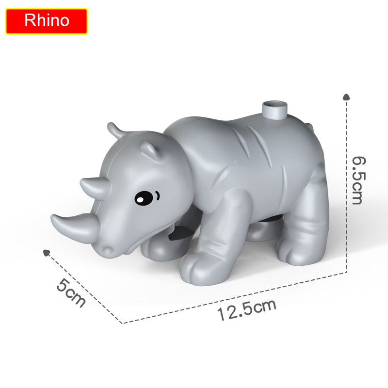 75 Styles Big Size Building Blocks Animal Accessories