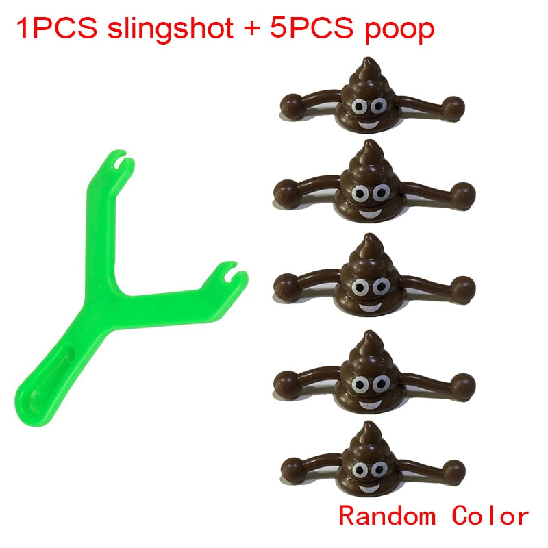 Funny Poop Ejection Toy Slingshot Fake Poop Ant stress