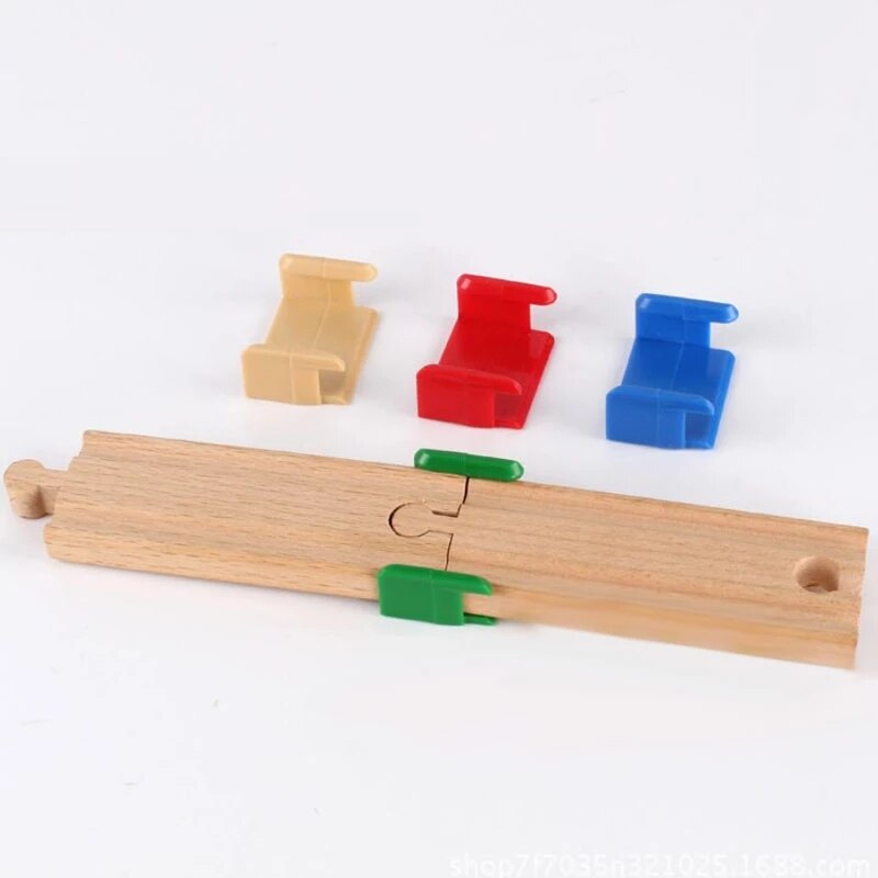 Beech wooden railway track accessories