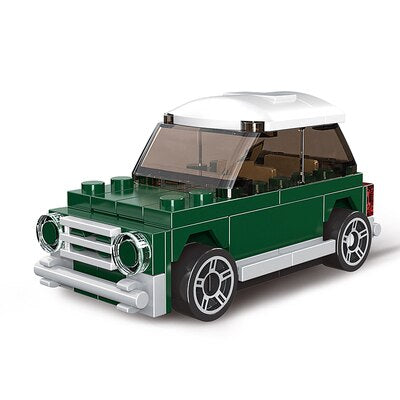 Mini Pull Back Car City Police Taxi Bus Cooper