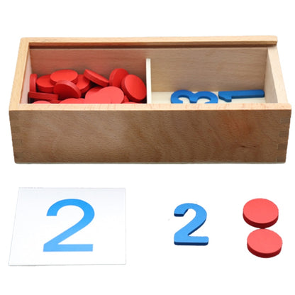 Wooden montessori numbers