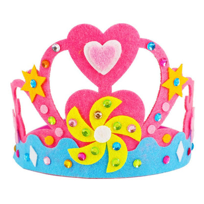 Creative DIY Craft Toys Sequins Crown Flower