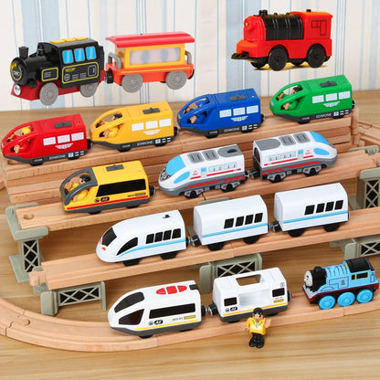 Kids RC Electric Train Set Locomotive Magnetic Train