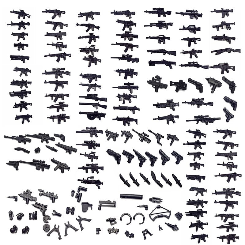 Military Weapons Accessories Blocks Toys