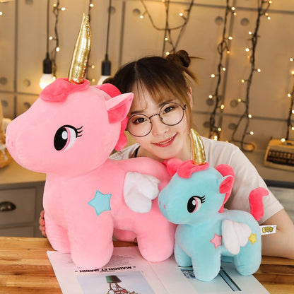 Soft Unicorn Plush Toy Baby Kids Appease Sleeping Pillow