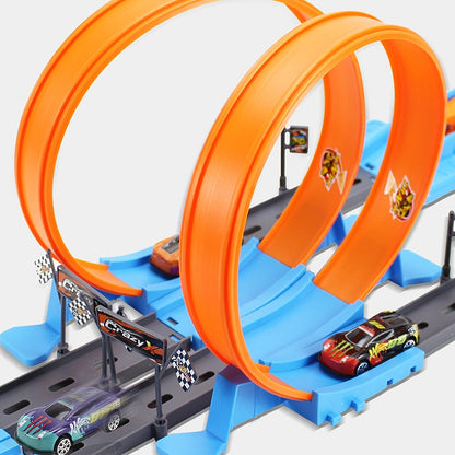 Stunt Speed Double Car Wheels Model Racing Track