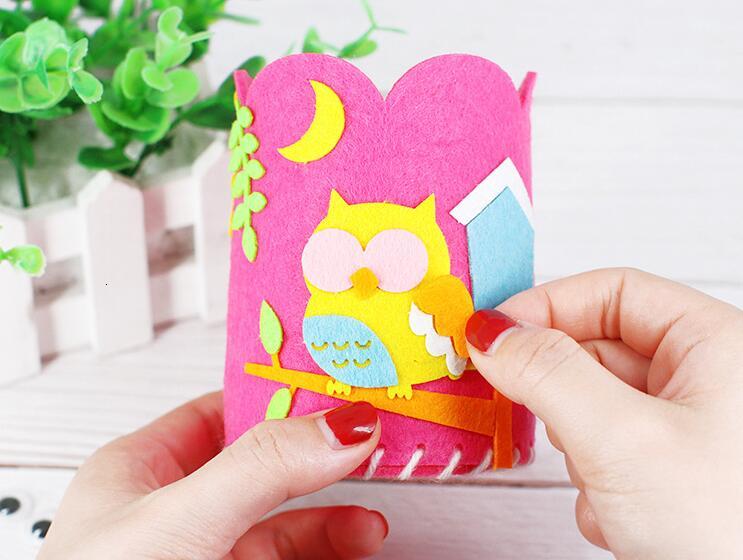 Kids DIY Craft Pencil Holder Educational Toys