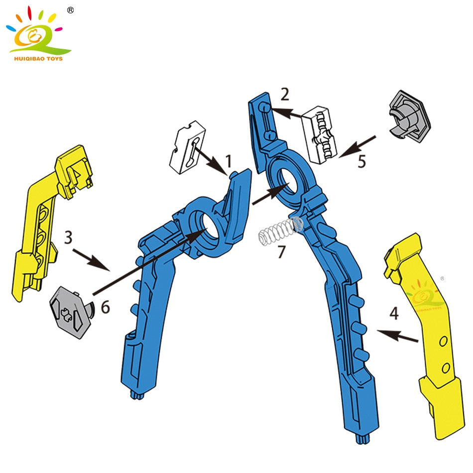 Toys Dismantled Device Building Blocks Technical Series