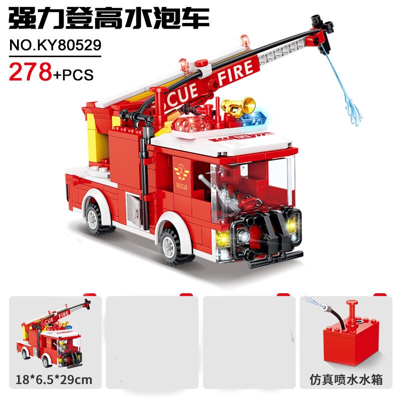 Building Blocks City Fire Station Model