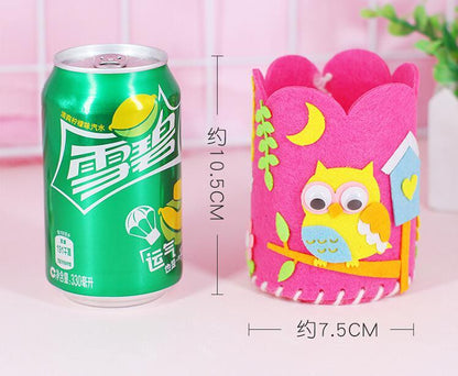 Kids DIY Craft Pencil Holder Educational Toys