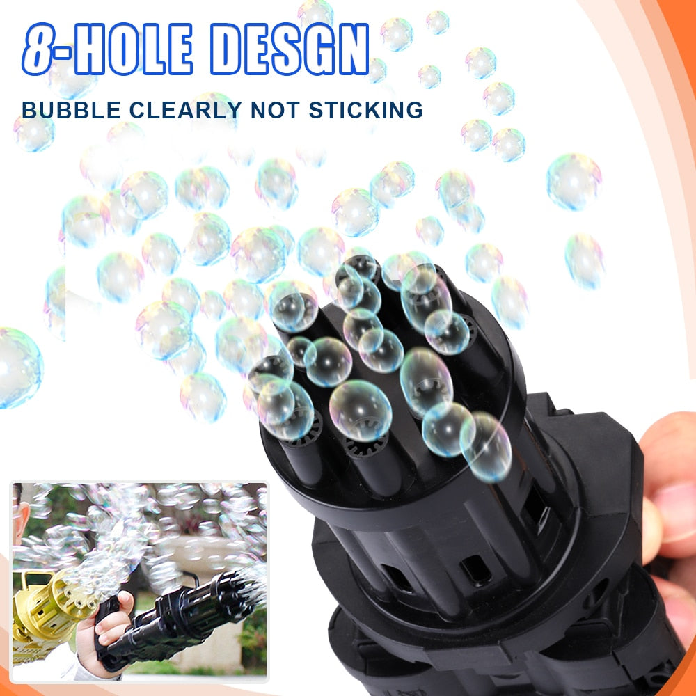 Automatic Gatling Bubble Guns For Kids