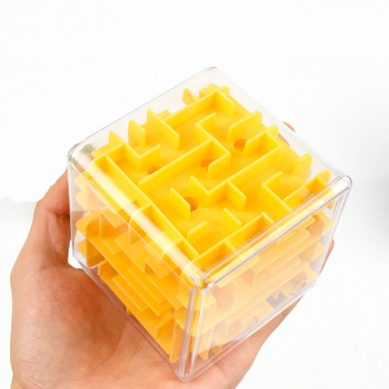 3D Maze Magic Cubes Six-sided Puzzle Cubes Rolling