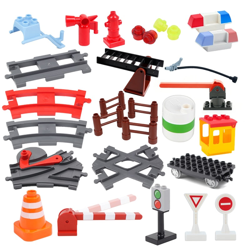 Bricks Train Track  Assemble Toys