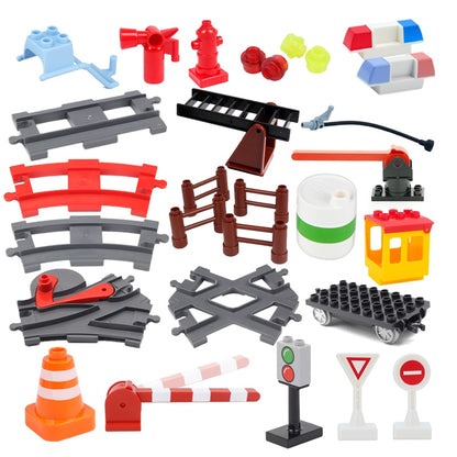 Bricks Train Track  Assemble Toys