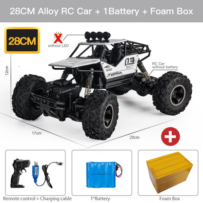 4WD RC Car With Led Lights 2.4G Radio Remote Control