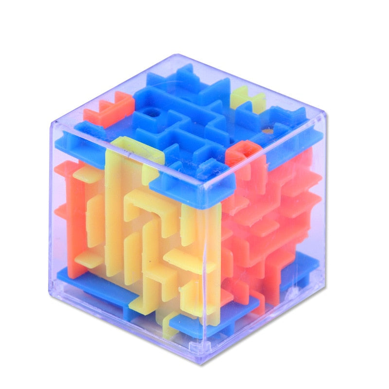 3D Maze Magic Cubes Six-sided Puzzle Cubes Rolling