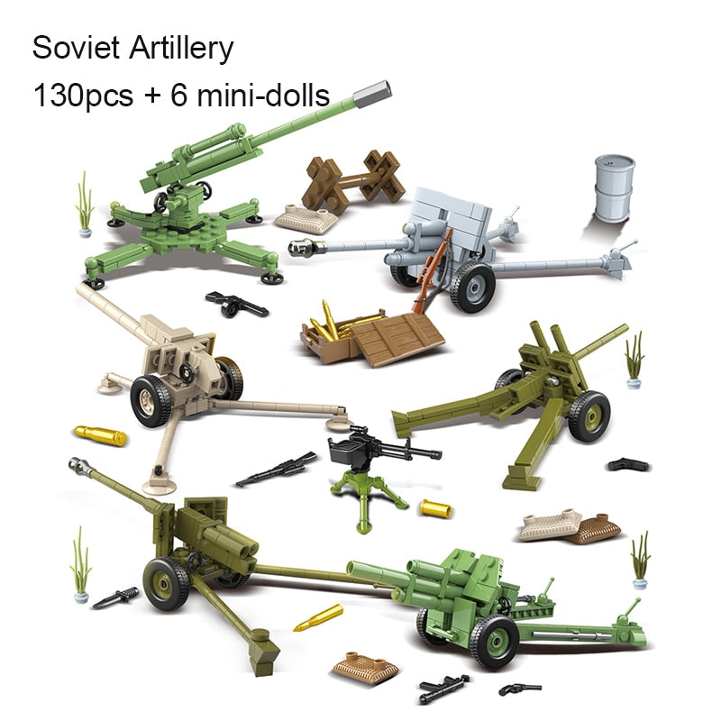 Tank Soldier Police Building Blocks Toys