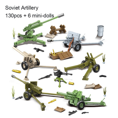 Tank Soldier Police Building Blocks Toys