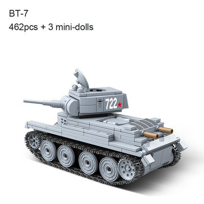 Tank Soldier Police Building Blocks Toys