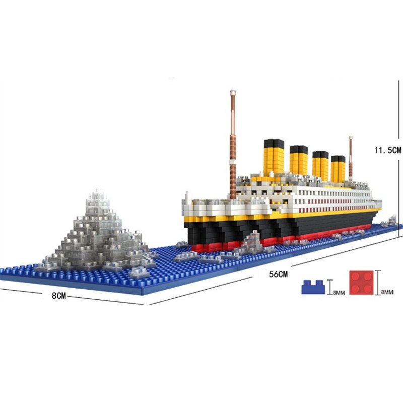 Mini Rocker Titanic Titanic RMS Cruise Ship/Boat Micro Model – Children Toys Store