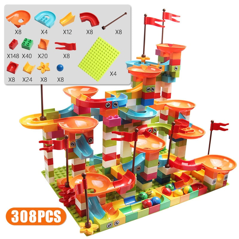 Marble Race Run Big Block Compatible city Building