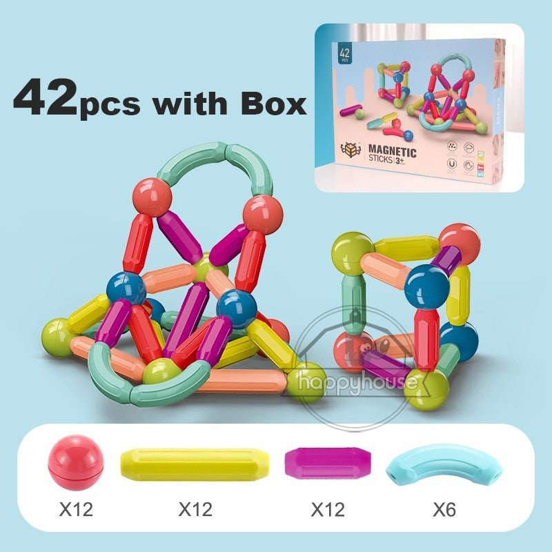 Magnetic Constructor Blocks Set Toys