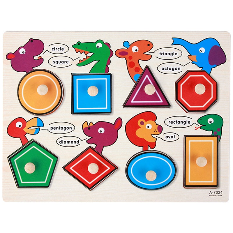 Montessori Games Baby Wooden Toys Child Puzzle