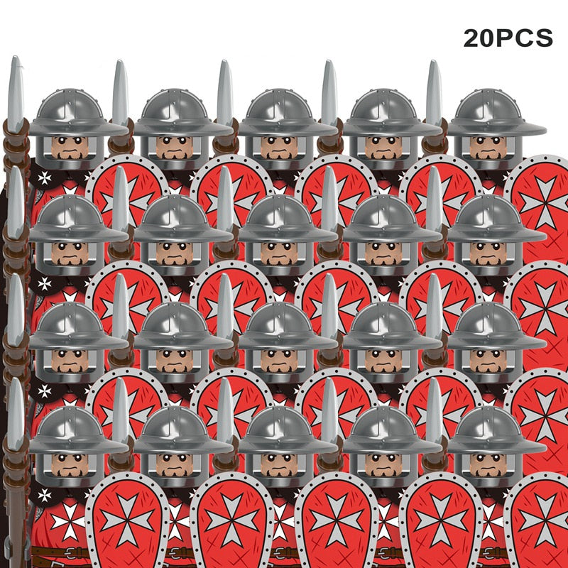 Mini Medieval Soldier Figures Model