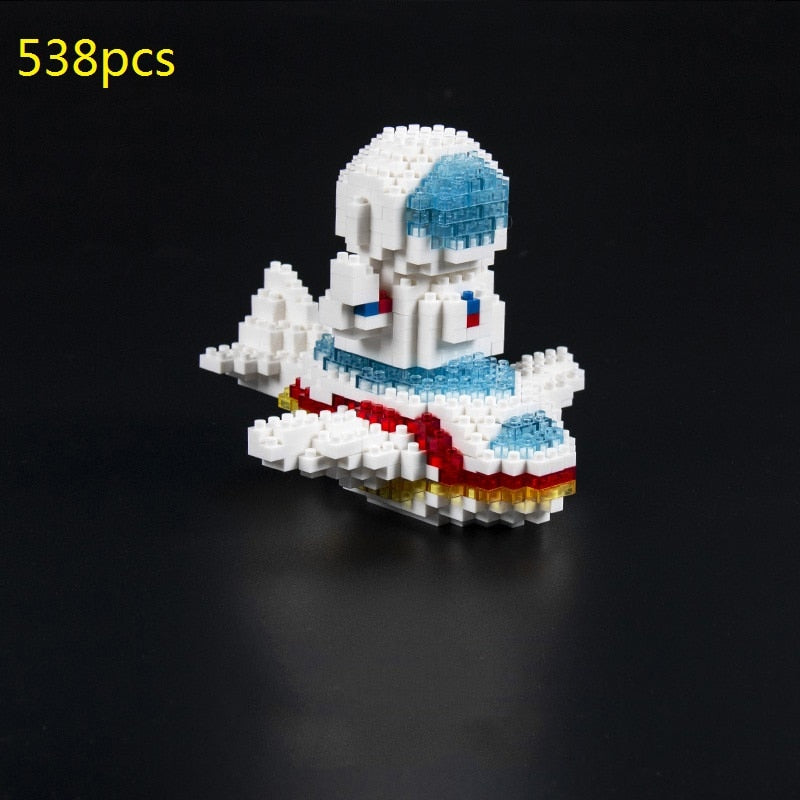 Mini Micro Rocket Building Blocks Space Moon Satellite